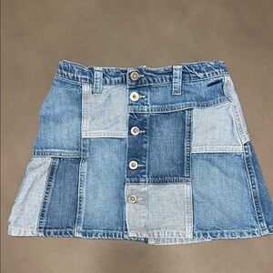 Pepe Jeans Patchwork Denim Mini Skirt
